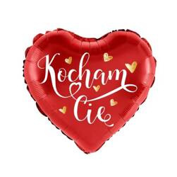 BALON FOLIOWY SERCE KOCHAM CIĘ 45 CM