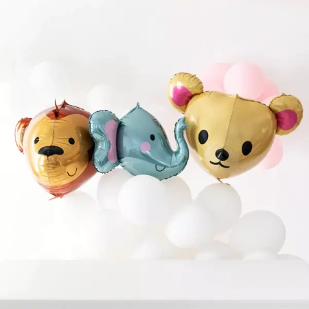 BALON FOLIOWY MAŁPA 59CM X 58CM TRÓJWYMIAROWY