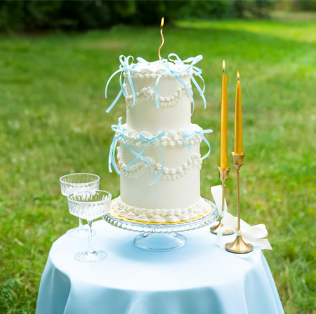 TOPPERY NA TORT KOKARDKI 10 SZT 16 CM NIEBIESKIE