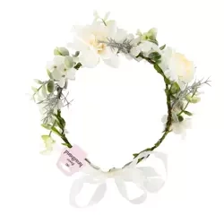 OPASKA NA GŁOWĘ WIANEK BIAŁO-ZIELONY