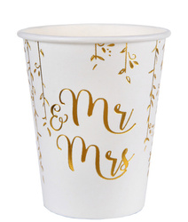 KUBECZKI PAPIEROWE JUST MARRIED 270 ML 10 SZT