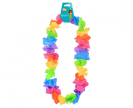 NASZYJNIK HAWAJSKI SATYNOWY KOLOROWY PASTELOWY