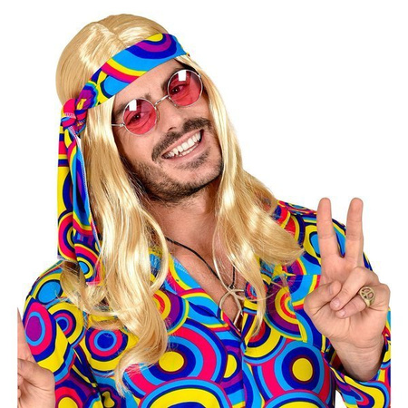 Bionda "PARRUCCA ANNI 70 DISCO FEVER CON FASCIA" in scatola