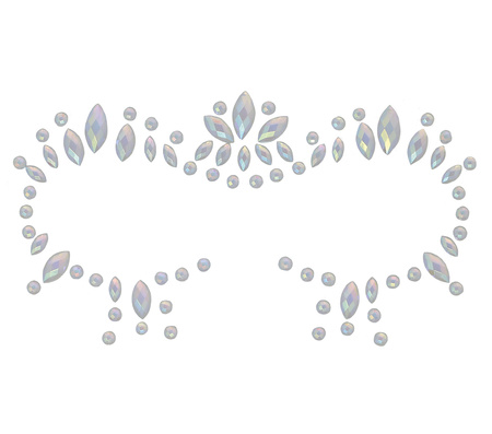 NAKLEJKI KRYSZTAŁKI 3D NA TWARZ ŚWIECĄCE