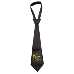 KRAWAT CZARNY 18 URODZINY