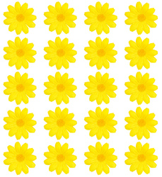 SZTUCZNE KWIATY ŻÓŁTE 20 SZTUK