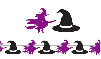 GIRLANDA HALLOWEENOWA WIEDŹMA 300CM