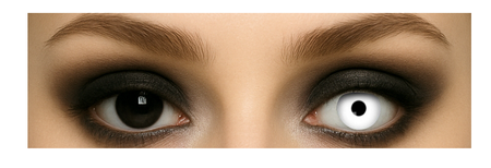 SOCZEWKI TYGODNIOWE BIAŁO-CZARNE 