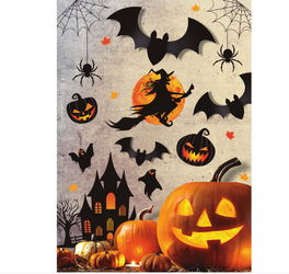 SAMOPRZYLEPNA DEKORACJA 70X80 CM HALLOWEEN