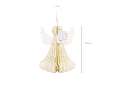 BOMBKA PAPIEROWA ANIOŁEK 24 CM