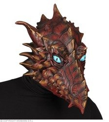 MASKA LATEKSOWA SMOK CZERWONY