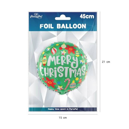 BALON FOLIOWY MERRY CHRISTMAS 45 cm