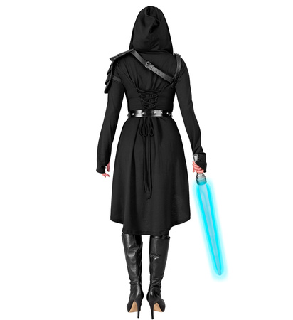 STRÓJ CZARNA TUNIKA ŚREDNIOWIECZNA