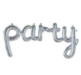 BALON FOLIOWY NAPIS PARTY HOLO 82CM