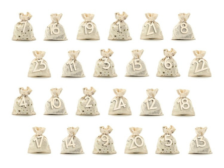 KALENDARZ ADWENTOWY WORECZKI 24 SZT.