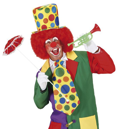 KAPELUSZ  KLAUNA W GROSZKI XXL