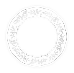 PODKŁADKI POD ZASTAWĘ PAPIEROWE BIAŁO-SREBRNA 10 SZT.