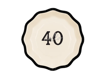 TALERZYKI PAPIEROWE 40 HELLO 18 CM 6 SZT