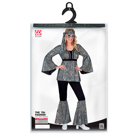 STRÓJ DAMSKI GROOVY CZARNO-SREBRNY 