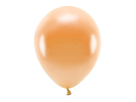 BALONY ECO 30 CM METALIZOWANE POMARAŃCZOWE 10 SZT