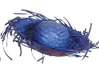 KAPELUSZ SŁOMKOWY NIEBIESKI