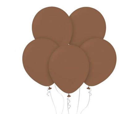 BALONY PASTELOWE BRĄZOWE 30 CM 10 SZT.