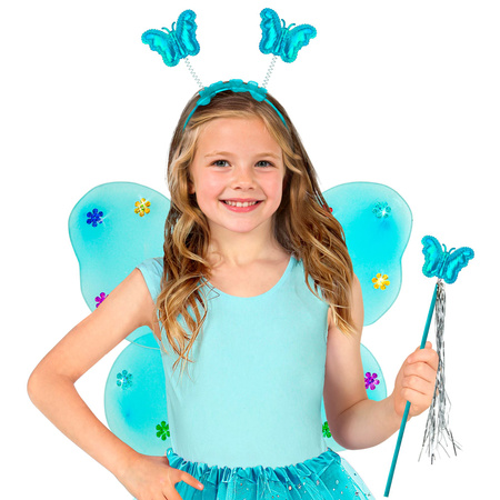 ZESTAW MOTYLKA 3 ELEMENTY NIEBIESKI