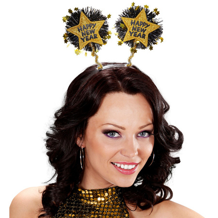 OPASKA SYLWESTROWA HAPPY NEW YEAR ZŁOTA