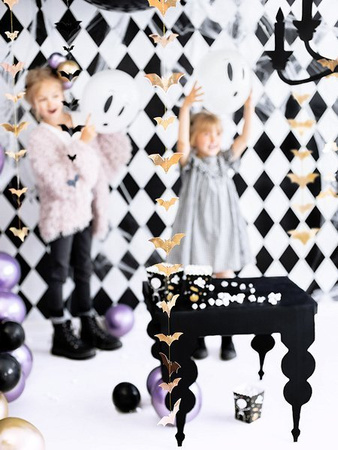 GIRLANDA NIETOPERZE MET. ZŁOTY 1,5 m