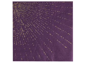 SERWETKI PAPIEROWE PROMIENIE FIOLETOWE 33 CM 10 SZT