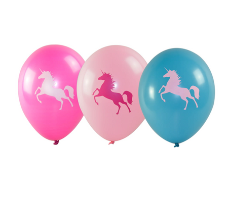 BALONY LATEKSOWE JEDNOROŻEC 6 SZT 28 CM 