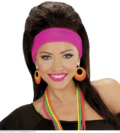 KOLCZYKI KLIPSY POMARAŃCZOWE DISCO