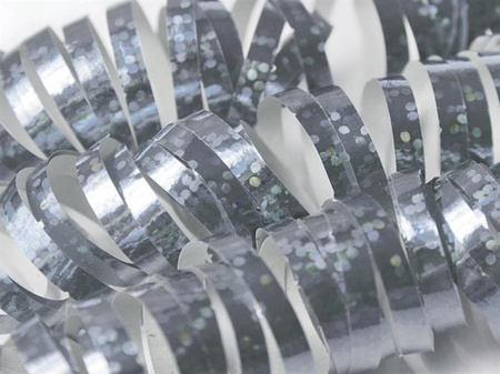 SERPENTYNY HOLOGRAFICZNE SREBRNE 3,8 M