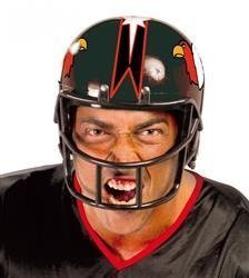 KASK FUTBOLISTY RUGBY CZARNY