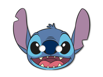 MASKI URODZINOWE STITCH 6 SZT