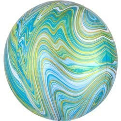 BALON FOLIOWY MARMUR ZIELONY KULA