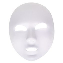 MASKA TEATRALNA NA TWARZ BIAŁA