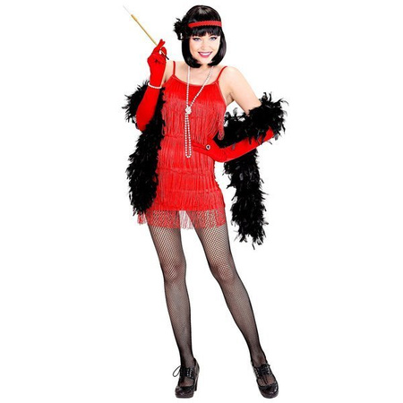 STRÓJ CHARLESTON CZERWONY