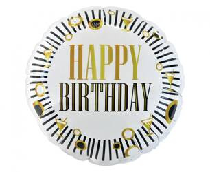 BALON FOLIOWY HAPPY BIRTHDAY 18 CALI 45 CM