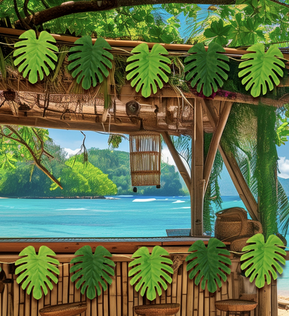 GIRLANDA HAWAJSKA LIŚCIE