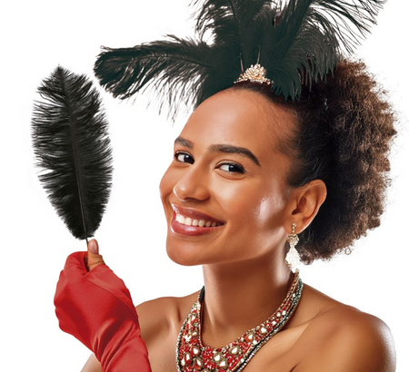 CZARNE PIÓRO DLUGOŚĆ 30 CM