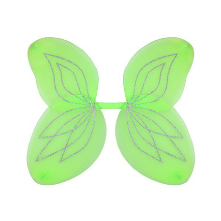 SKRZYDŁA ZIELONE BROKATOWE