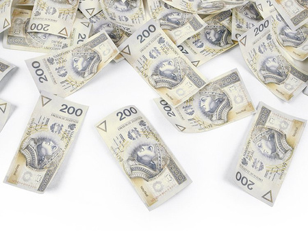 TUBA Z BANKNOTAMI 200 ZŁ