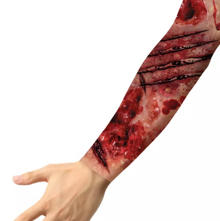 RĘKAWY NA RĘCE Z RANAMI HALLOWEEN 2 SZT