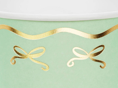 KUBECZKI PAPIEROWE KOKARDKI 220 ML 6 SZT.