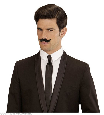 ZESTAW WĄSY CZARNE 12 SZT.