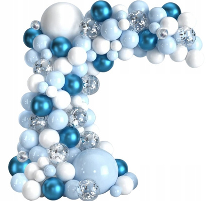 GIRLANDA BALONOWA NIEBIESKA 107 EL.