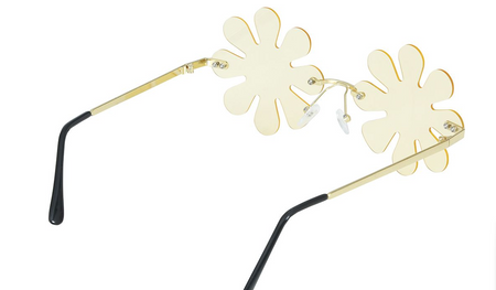 OKULARY KWIATKI POMARAŃCZOWE