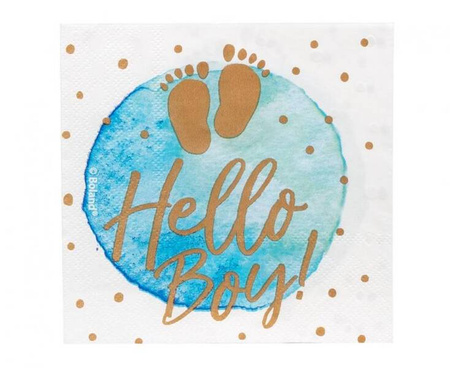 Serwetki 'Hello Boy!', 33 x 33 cm, 20 szt.