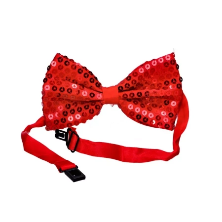 MUSZKA CZERWONA Z CEKINAMI 6X12CM